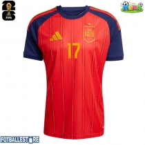 Spania Nico Williams #17 Hjemmedrakt VM 2026 Kortermet